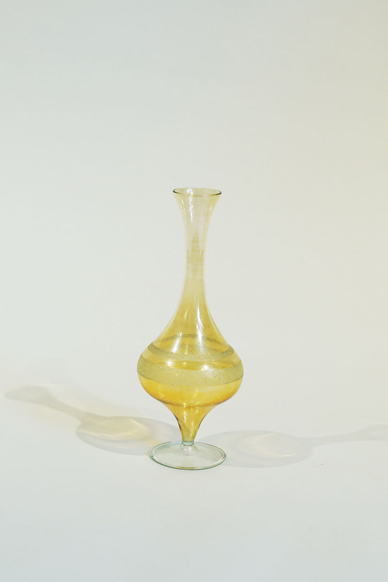 LIGHT GLASS VASE NR-663　Lauscha(ラウシャ）吹きガラスフラワーベース
