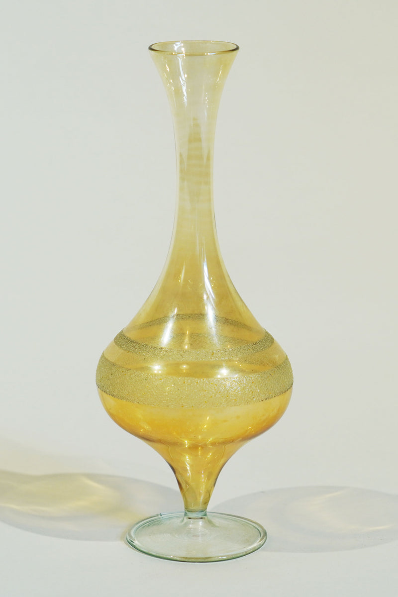 LIGHT GLASS VASE NR-663　Lauscha(ラウシャ）吹きガラスフラワーベース