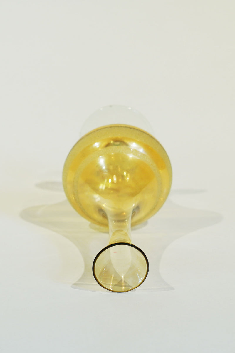 LIGHT GLASS VASE NR-663　Lauscha(ラウシャ）吹きガラスフラワーベース