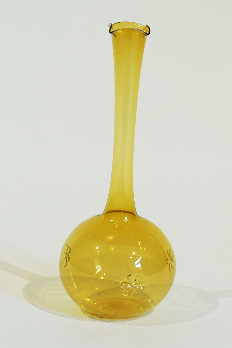 LIGHT GLASS-4  NR-KR-176　Lauscha(ラウシャ）吹きガラスフラワーベース