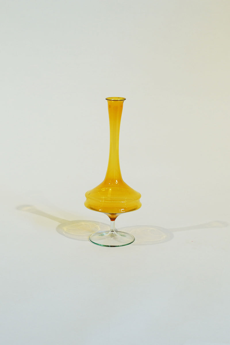LIGHT GLASS VASE- NR-KR-177　Lauscha(ラウシャ）吹きガラスフラワーベース