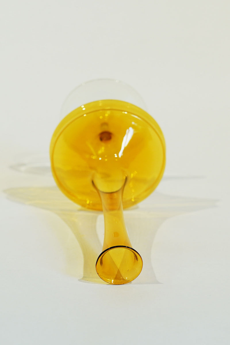 LIGHT GLASS VASE- NR-KR-177　Lauscha(ラウシャ）吹きガラスフラワーベース