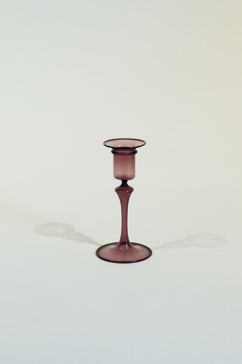 LIGHT GLASS VASE-24 NR-KR-196　Lauscha(ラウシャ）吹きガラスキャンドルスタンド