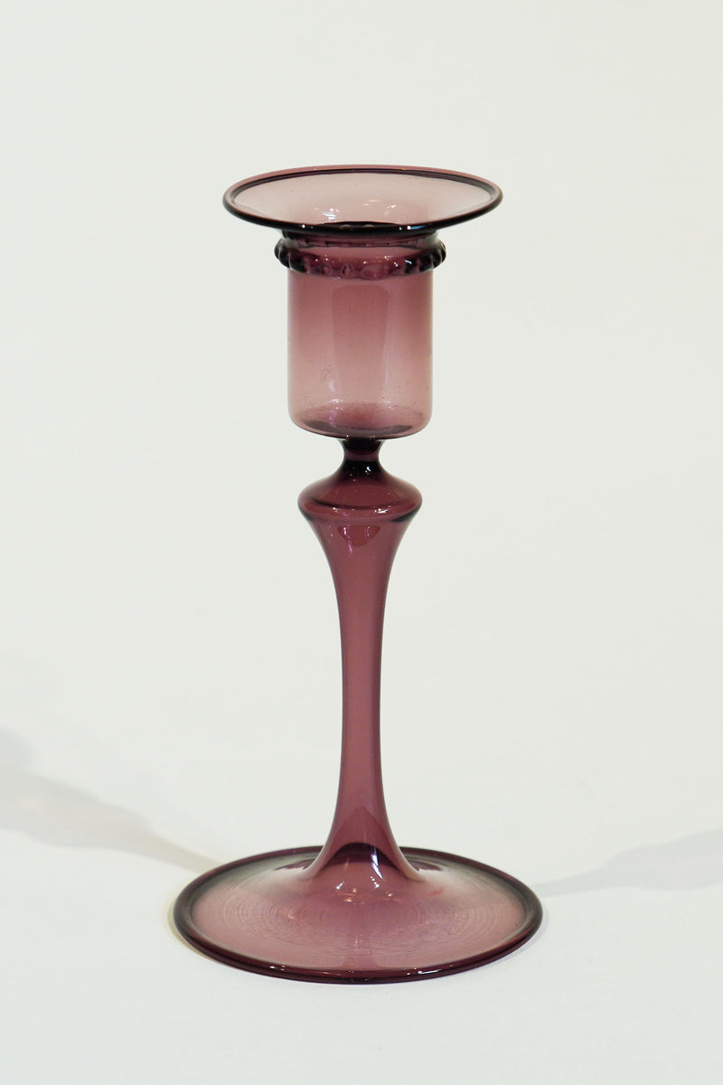 LIGHT GLASS VASE-24 NR-KR-196　Lauscha(ラウシャ）吹きガラスキャンドルスタンド