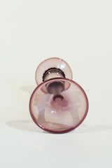 LIGHT GLASS VASE-24 NR-KR-196　Lauscha(ラウシャ）吹きガラスキャンドルスタンド