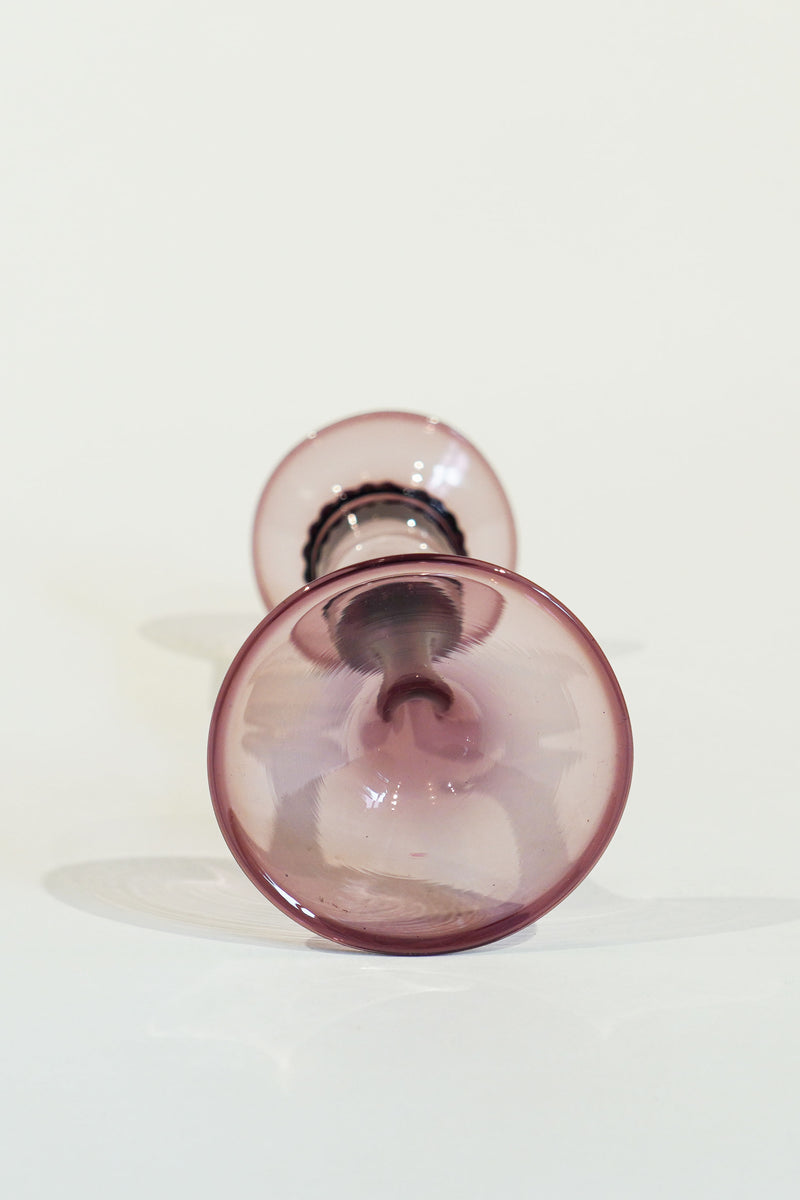 LIGHT GLASS VASE-24 NR-KR-196　Lauscha(ラウシャ）吹きガラスキャンドルスタンド