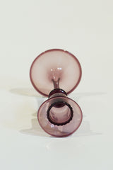LIGHT GLASS VASE-24 NR-KR-196　Lauscha(ラウシャ）吹きガラスキャンドルスタンド