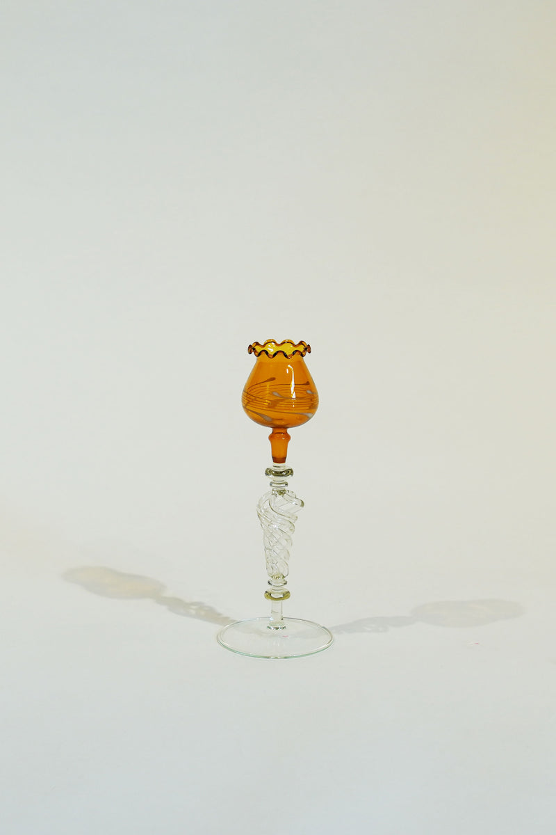 LIGHT GLASS-29  NR-KR-201　Lauscha(ラウシャ）吹きガラスフラワーベース　