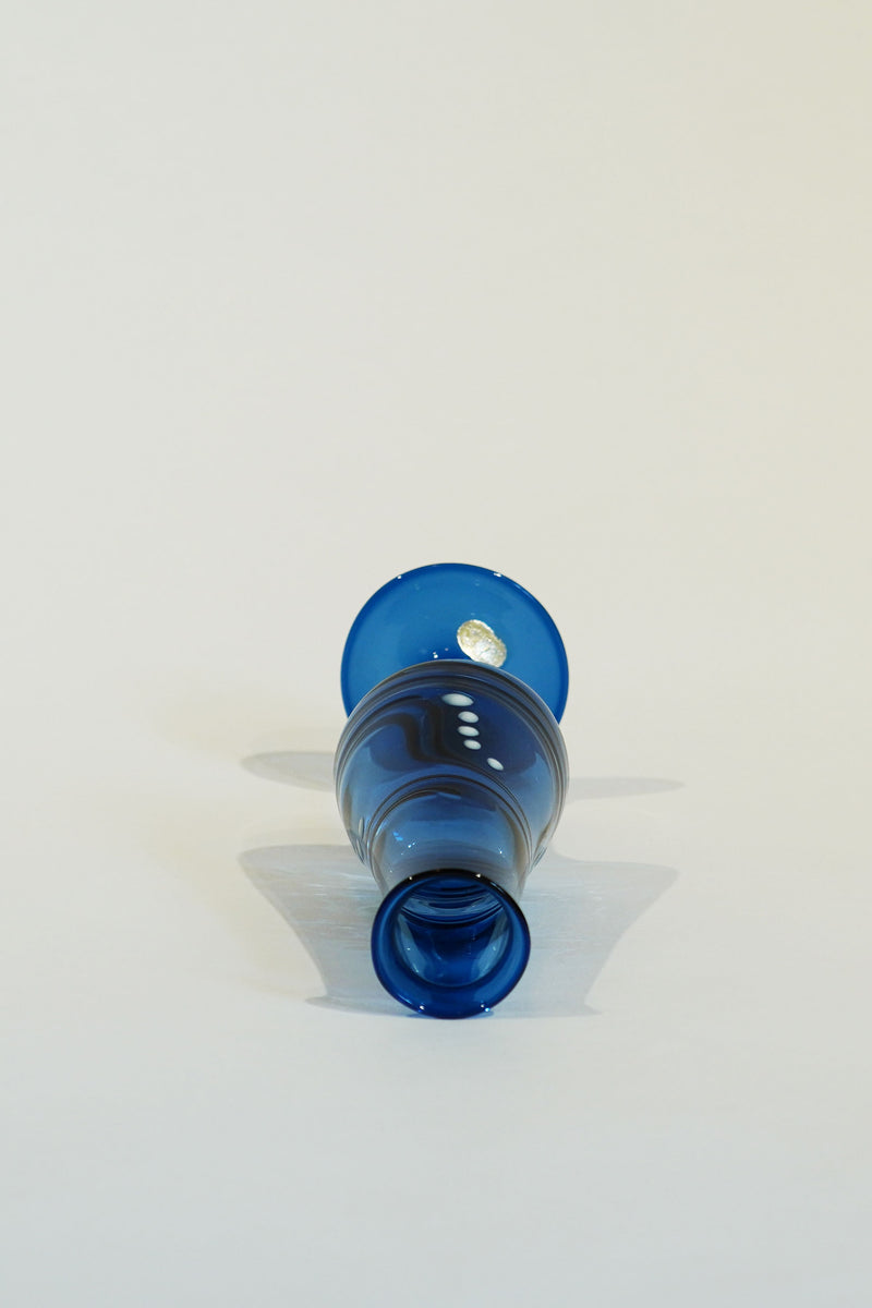 LIGHT GLASS VASE-34 NR-KR-206　Lauscha(ラウシャ）吹きガラスフラワーベース