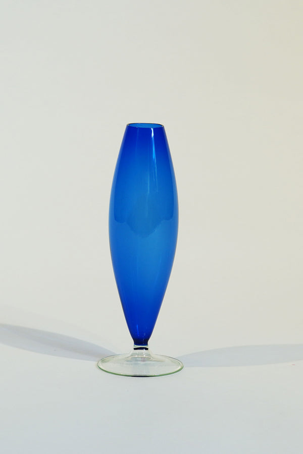 LIGHT GLASS VASE NR-587　Lauscha(ラウシャ）吹きガラスフラワーベース　