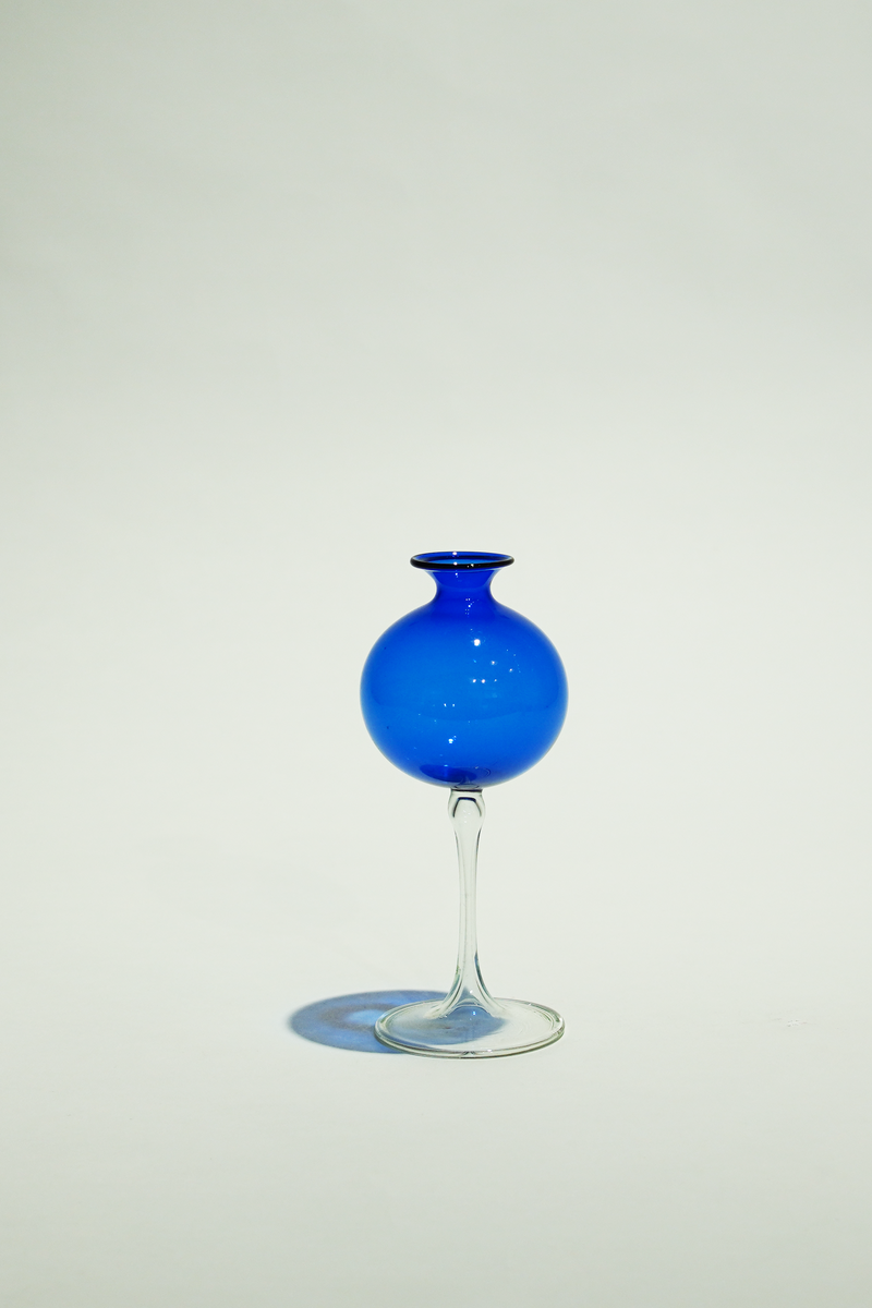 LIGHT GLASS VASE-57 NR-KR-362　Lauscha(ラウシャ）吹きガラスフラワーベース