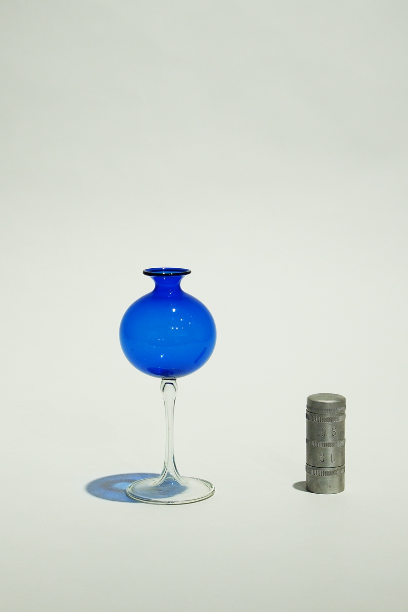 LIGHT GLASS VASE-57 NR-KR-362　Lauscha(ラウシャ）吹きガラスフラワーベース
