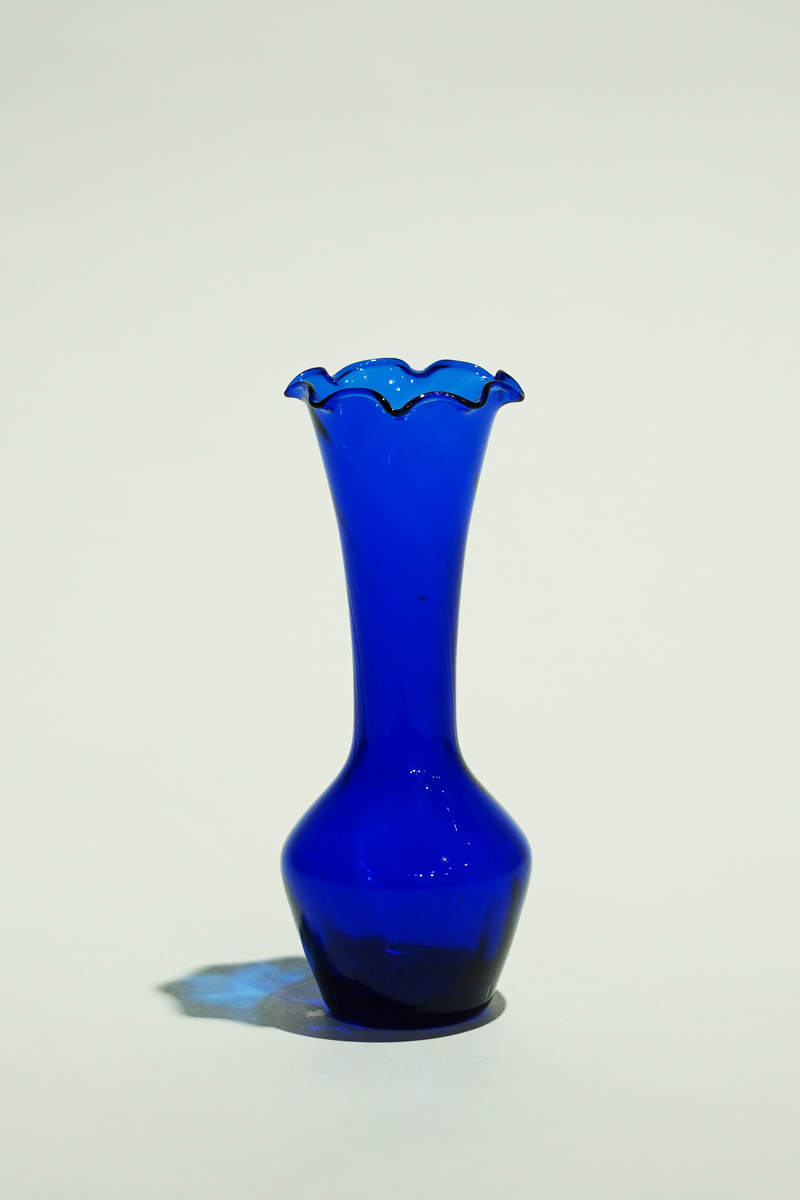 LIGHT GLASS VASE-60 NR-KR-365　Lauscha(ラウシャ）吹きガラスフラワーベース