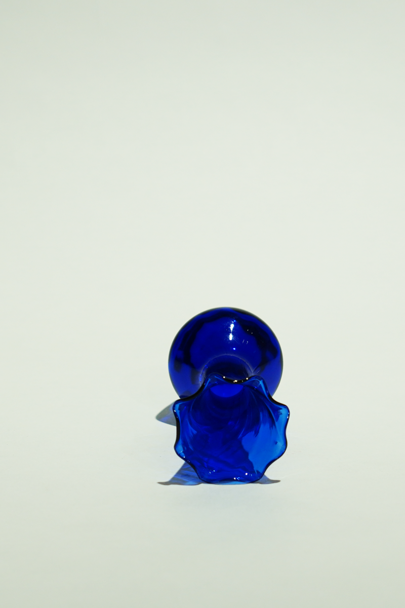 LIGHT GLASS VASE-60 NR-KR-365　Lauscha(ラウシャ）吹きガラスフラワーベース