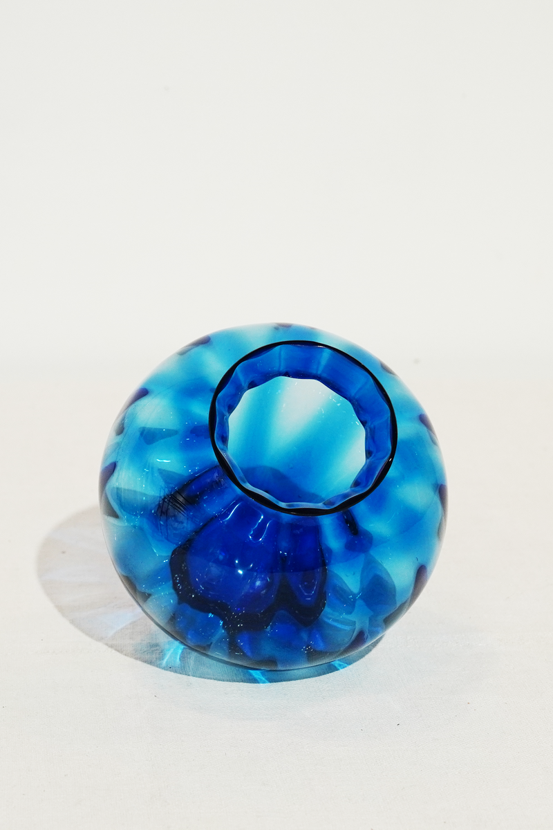 Glass Vase, Vintage Glass Base [Wilhelm Wagenfeld - WMF] SW_26