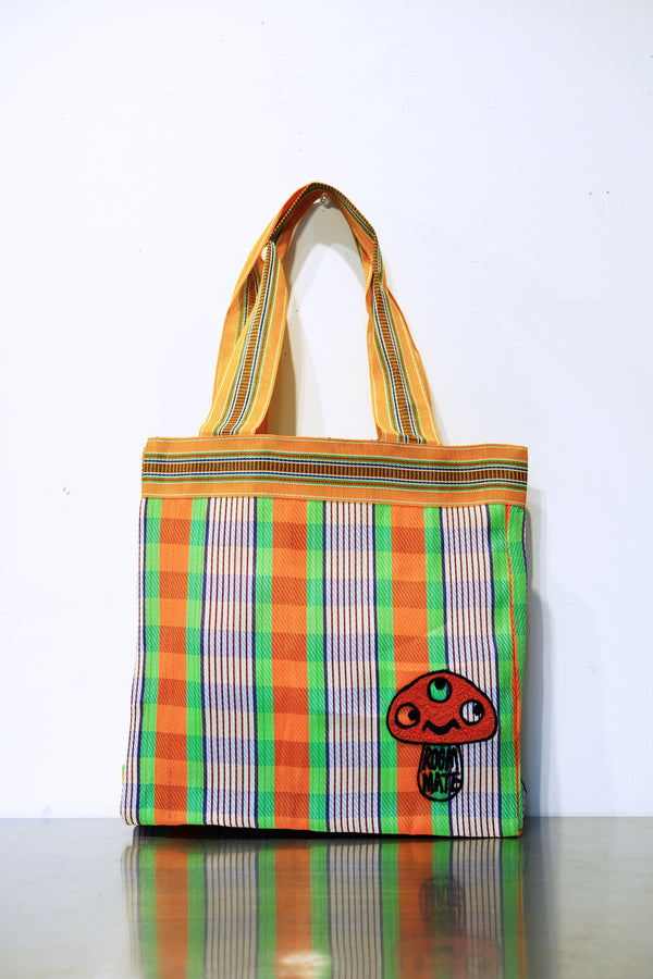 VIVAN Los Angeles HAND EMBROIDERY TOTE BAG 003 ORANGE