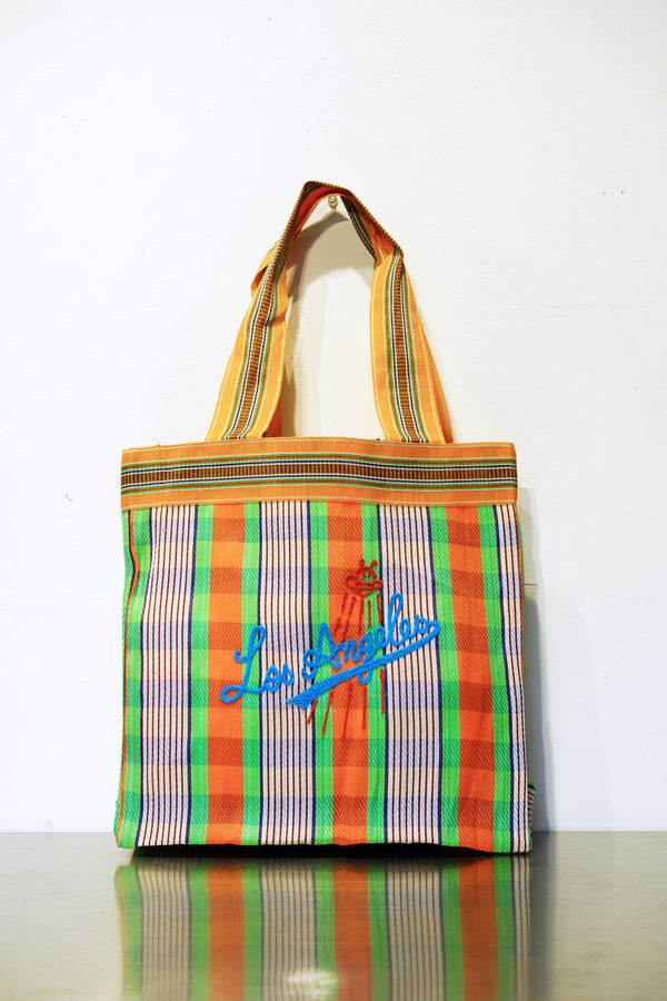 VIVAN Los Angeles HAND EMBROIDERY TOTE BAG 003 ORANGE