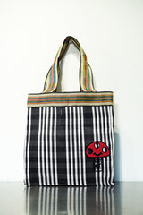 VIVAN ROOM MATE HAND EMBROIDERY TOTE BAG 004 BLACK