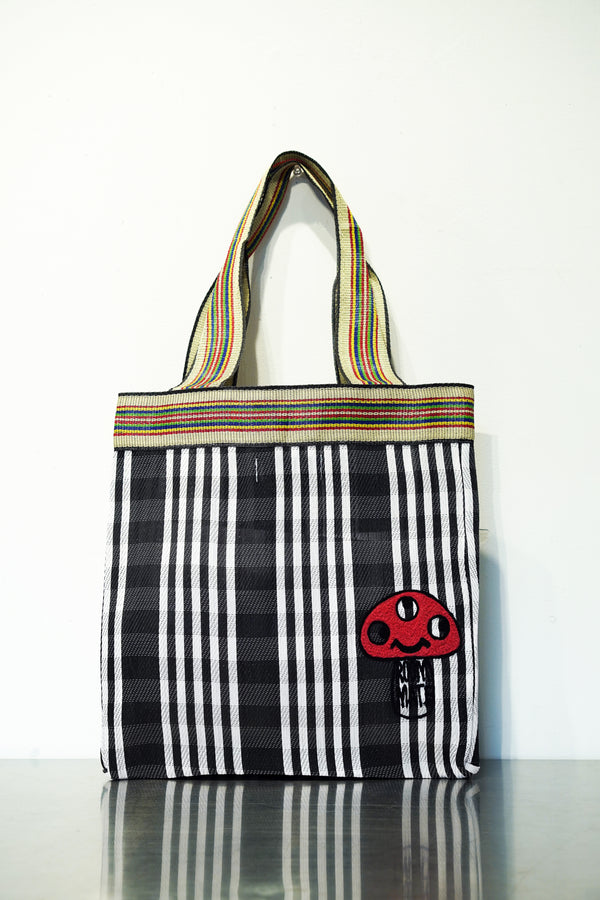 VIVAN ROOM MATE HAND EMBROIDERY TOTE BAG 004 BLACK