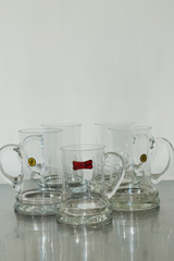1950's WMF Wilhelm Wagenfeld Vintage Glass Beer Mug "die Gläser Idee" West Germany