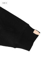 AVANI Recrafted Cashmere Patchwork Crew Knit Black – Size 2