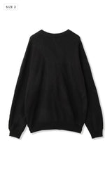 AVANI Recrafted Cashmere Patchwork Crew Knit Black – Size 2