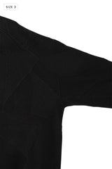 AVANI Recrafted Cashmere Patchwork Crew Knit Black – Size 3