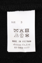 AVANI Recrafted Cashmere Patchwork Full-Zip Jersey Black – Size 3 label