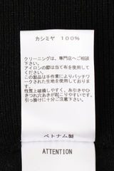 AVANI Recrafted Cashmere Patchwork Crew Knit Black