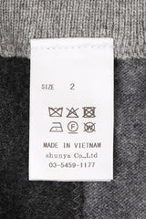 AVANI Recrafted Cashmere Patchwork Crew Knit Gray – Size 2 label