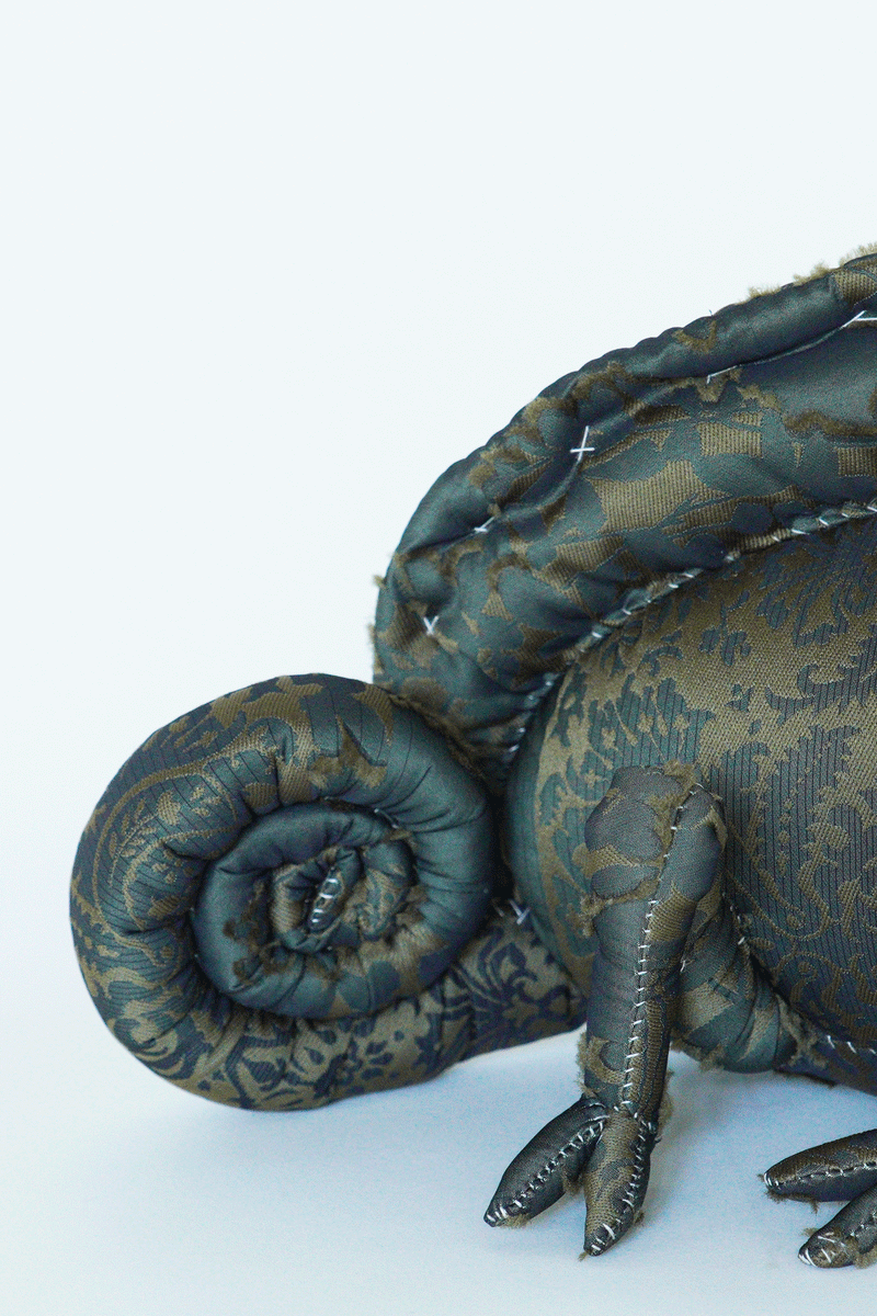 yuya inagawa　handmade CHAMELEN doll object　ハンドメイド　カメレオン