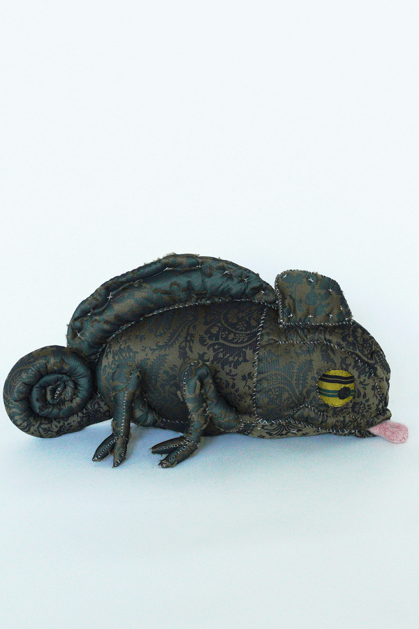 yuya inagawa　handmade CHAMELEN doll object　ハンドメイド　カメレオン‐pre