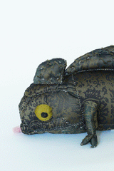 yuya inagawa　handmade CHAMELEN doll object　ハンドメイド　カメレオン