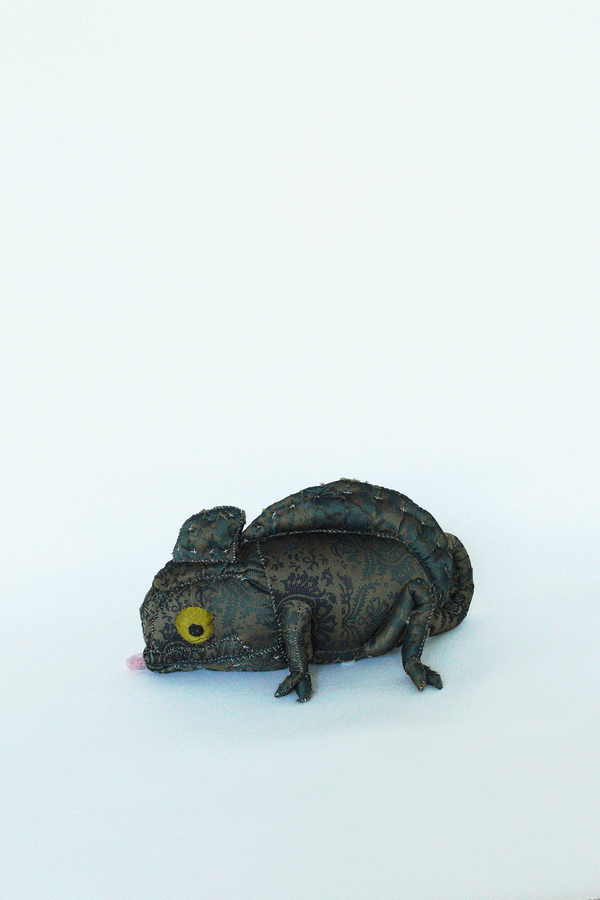 yuya inagawa　handmade CHAMELEN doll object　ハンドメイド　カメレオン‐pre