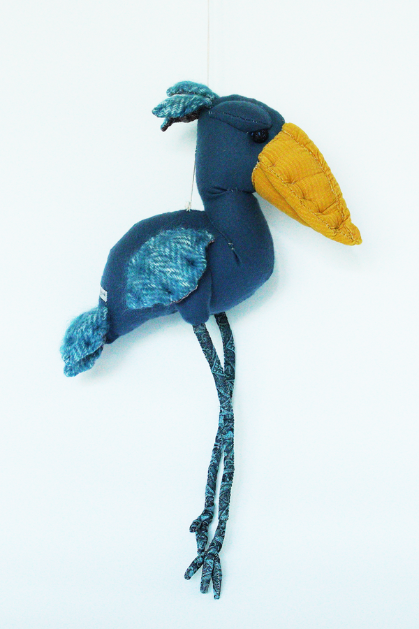 yuya inagawa　handmade SHOEBILL doll object　ハンドメイド　ハシビロコウ‐pre