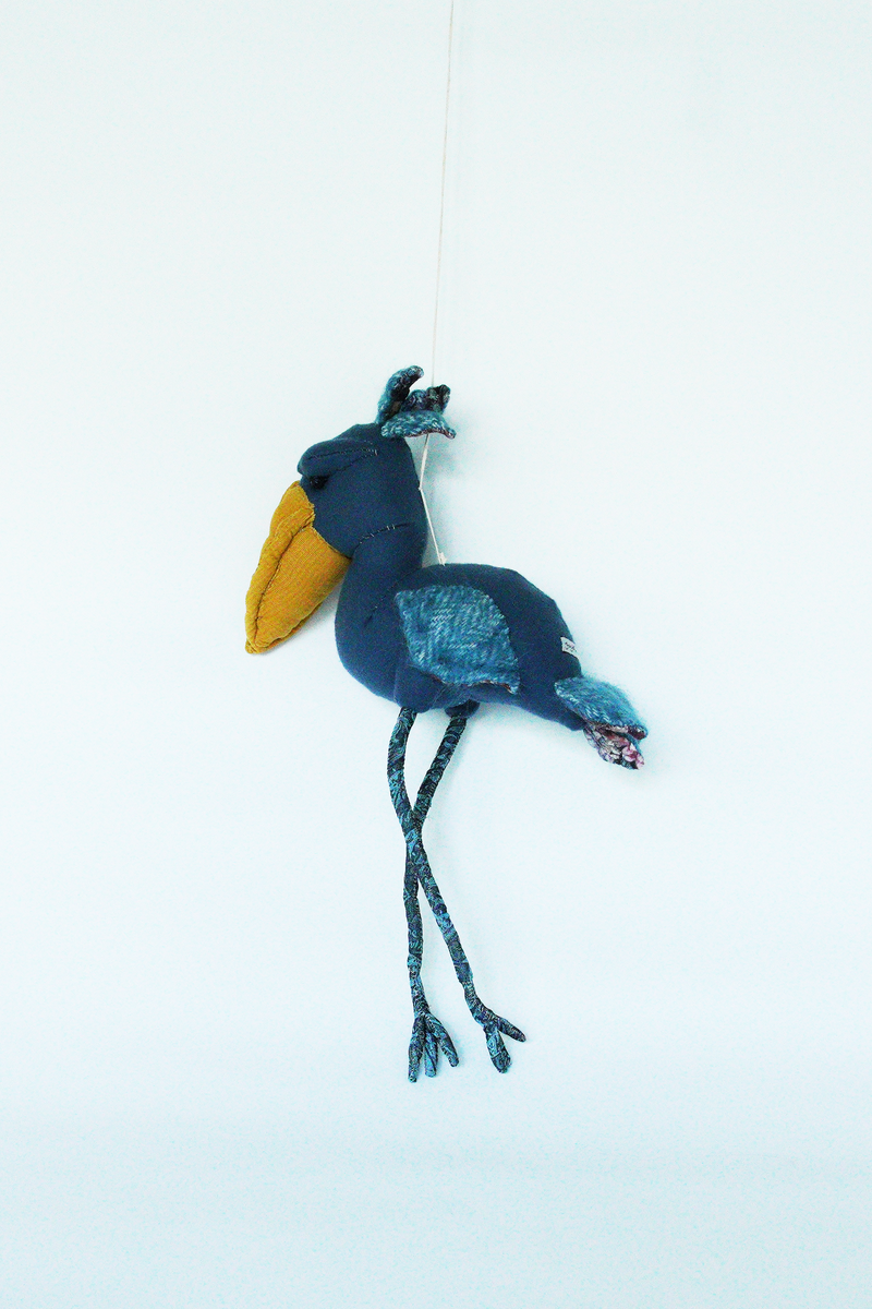 yuya inagawa　handmade SHOEBILL doll object　ハンドメイド　ハシビロコウ‐pre