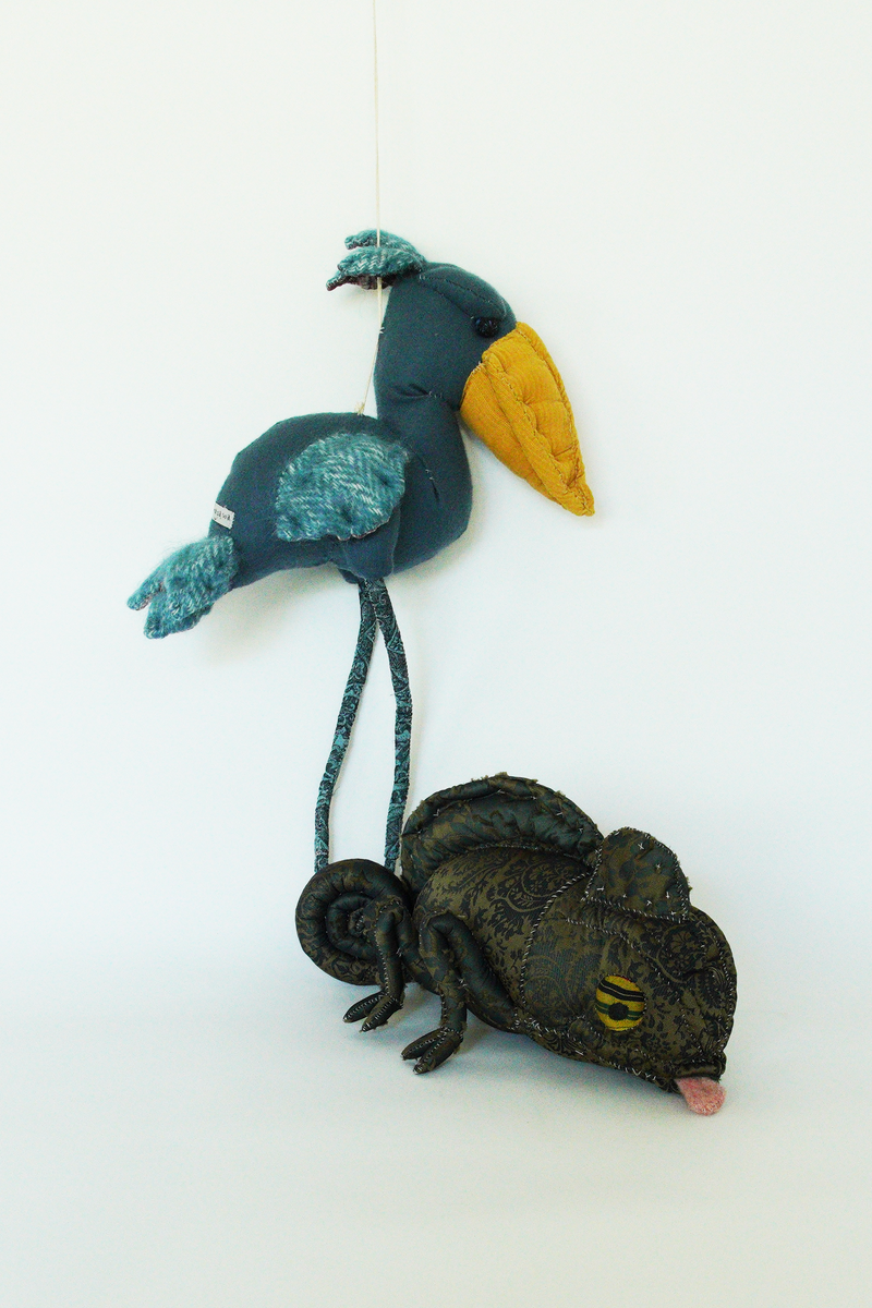 yuya inagawa　handmade SHOEBILL doll object　ハンドメイド　ハシビロコウ‐pre