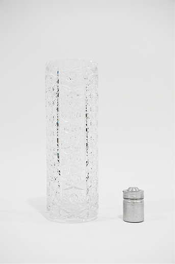 ビンテージ　クリスタル　フラワーベース　Vintage crystal flower vase220516CR-003-35